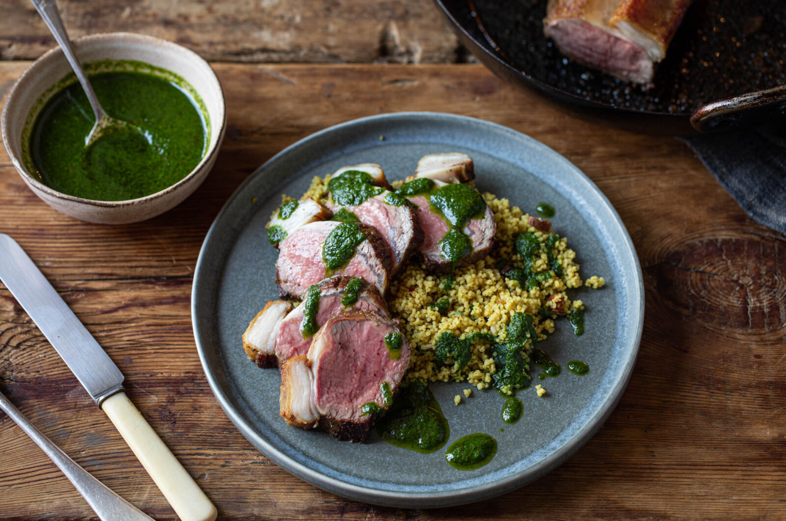 Cannon Of Lamb Jewelled Couscous Chermoula Recipe