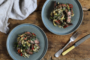 Flat Iron with Chilli Jam Salad