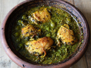 Chicken Tagine with Preserved Lemon & Green Olives