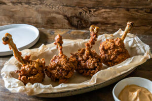 Deep-Fried Lollipopped Chicken Drumsticks