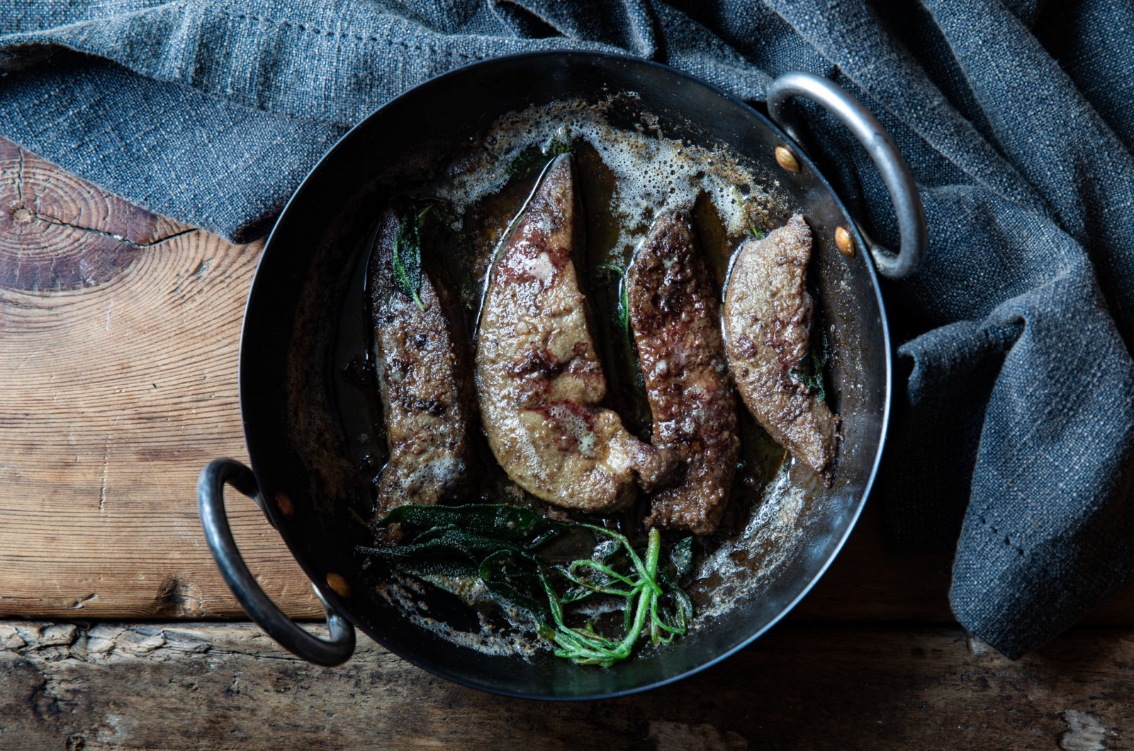 Lambs' Liver With Sage Butter Recipe By Valentine Warner