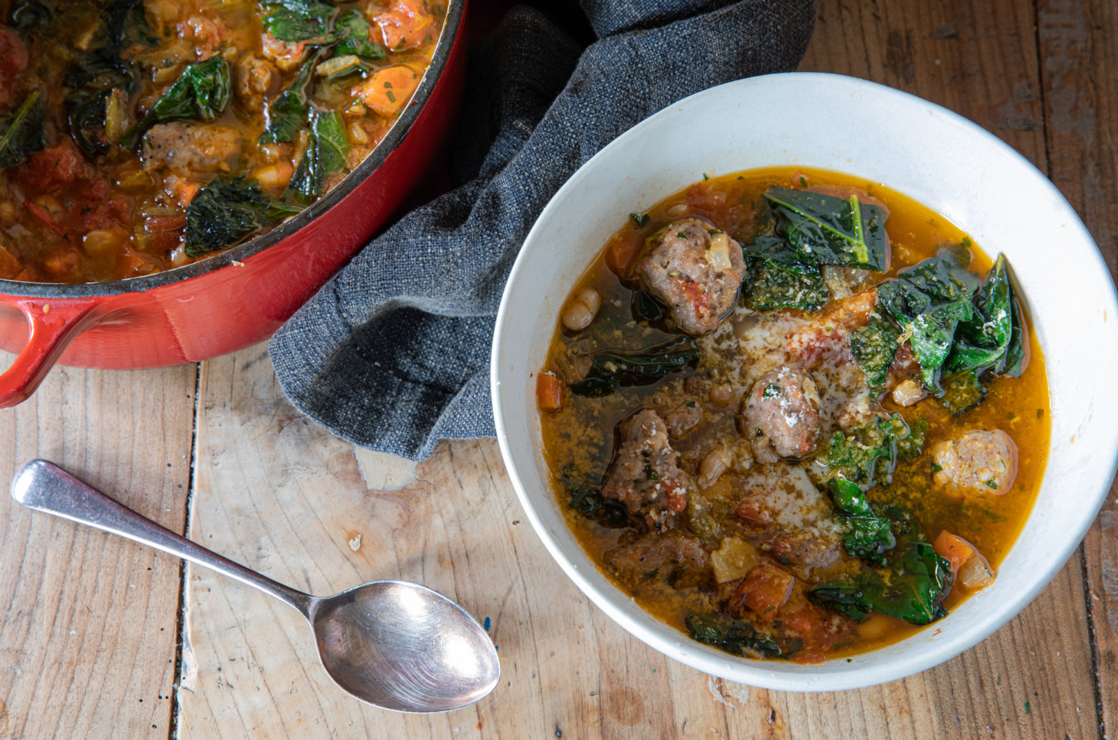 Fennel Sausage With White Beans And Chard Recipe By Valentine Warner
