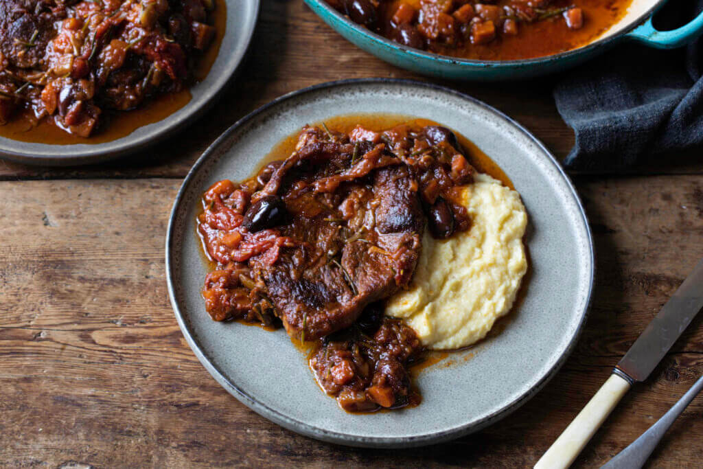 Lamb Ossobuco Recipe, Kalamata Olives & Tomatoes By George Ryle