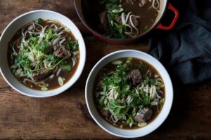 Beef Shin with Soy & Ginger Noodle Broth