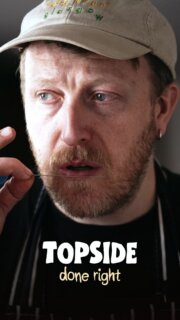 Most of us grew up on topside, and most of us grew up on it overcooked. Thrown in the oven and left to chance, it earned a reputation it never deserved. At Swaledale we are whole carcass butchers in Yorkshire, and for every rib that leaves our cutting room there is a topside that deserves the same care. Our chef George browns it slowly in its own fat, then sits it on a trivet of chunky veg that later becomes the gravy, and gives it a low oven at 120°C for around an hour. He is looking for 40°C at the centre, just above body temperature. If you have no thermometer, push a metal skewer or cake tester into the middle of the joint for a few seconds and touch it to your lip: it should feel only just warmer than you are. Rested for forty minutes and sliced thinly against the grain, it comes out pink from edge to edge, tender and full of flavour.