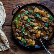 North indian mutton curry w/ potatoes