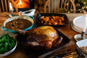 Christmas Cockerel with Chestnuts & Marsala