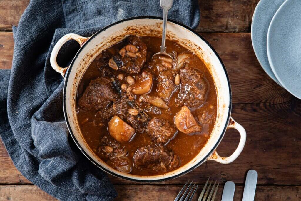 Val's Ox Cheek Recipe With Flageolet Beans & Turnip