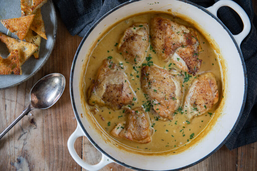 Val’s Chicken With Dijon Mustard Sauce