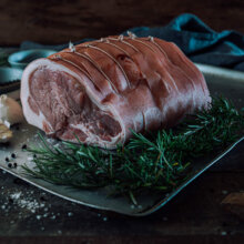 How to cook leg of pork roast, rolled & boneless