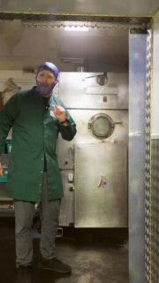 We like doing things properly. Smoking is one of them.
It is not sterile or shiny. But have you ever been to a smokehouse in Arbroath? If you have, you will know what this looks like. That black tar on the walls comes from years of smoke and years of meat. That is the point.

We still smoke food properly. Many do not. Much of what you see labelled as smoked has barely seen smoke at all. For us, that matters. Food done properly matters. It will matter even more in the years ahead.

So when you buy something from us and it says smoked, you know exactly what that means.