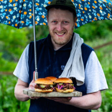 Whole beef shin recipe, w/ brioche buns, slaw & bbq sauce