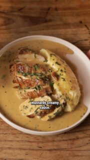 A classic of French cooking, built on combinations that have stood their ground for good reason, and long may they do so.

Chicken breast roasted in brown butter, creamy mash worked with plenty of butter and dairy, and a mustard sauce brought together with cream. It reads rich, but it eats with balance. The Dijon and tarragon cut through, lifting the dish and keeping it in check.