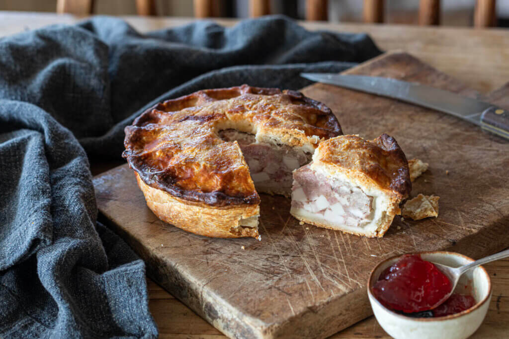 George's Traditional Pork Pie Recipe With Rich Jellied Filling