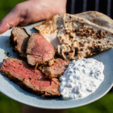 Tandoori Butterflied Hogget Leg with Raita
