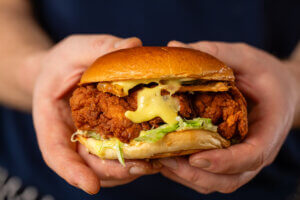 Chicken Burger with Saffron Aïoli