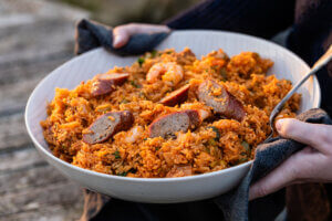 Easy One-Pot Chicken & Sausage Jambalaya