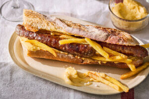 Lamb Merguez-Frites Baguettes